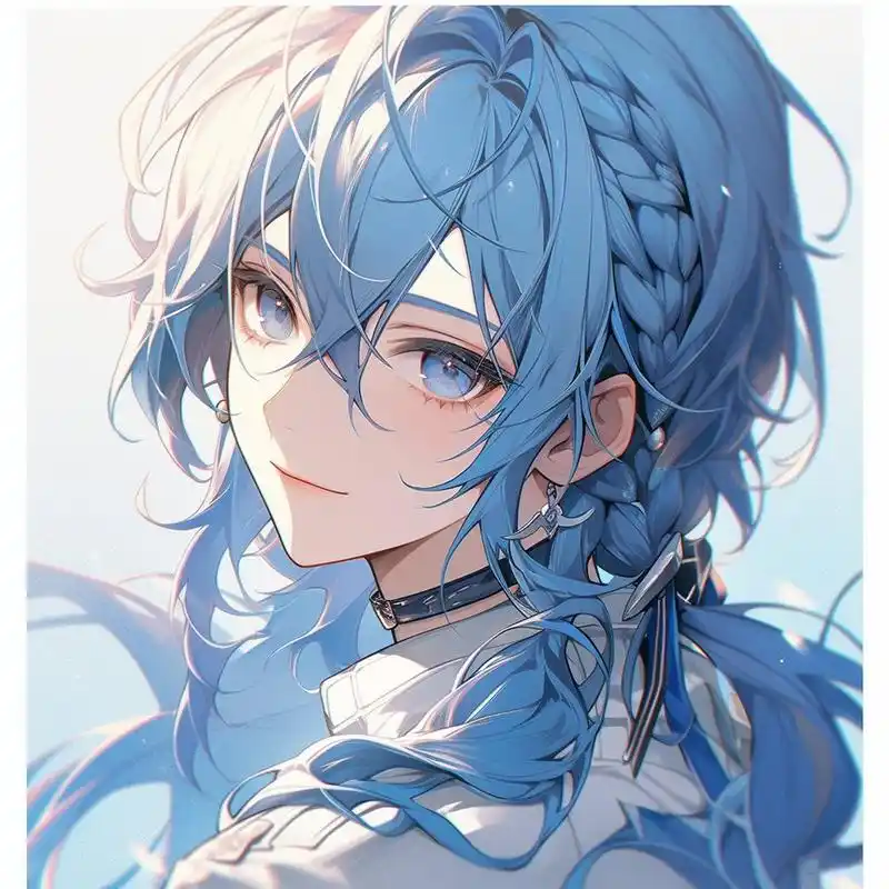 男生头像 | 第十三期 蓝发系列 梦幻纯青 酷 犹如蓝色的微风,轻盈而