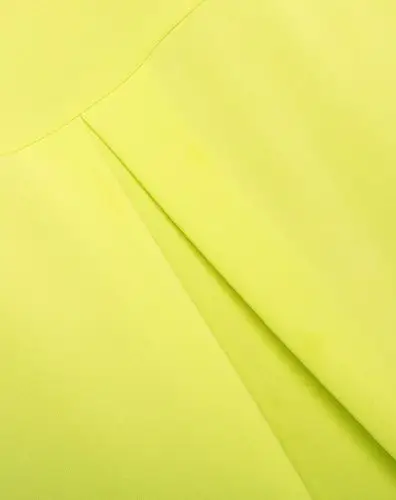 狮子绣花翻领内搭衬衫荧光黄