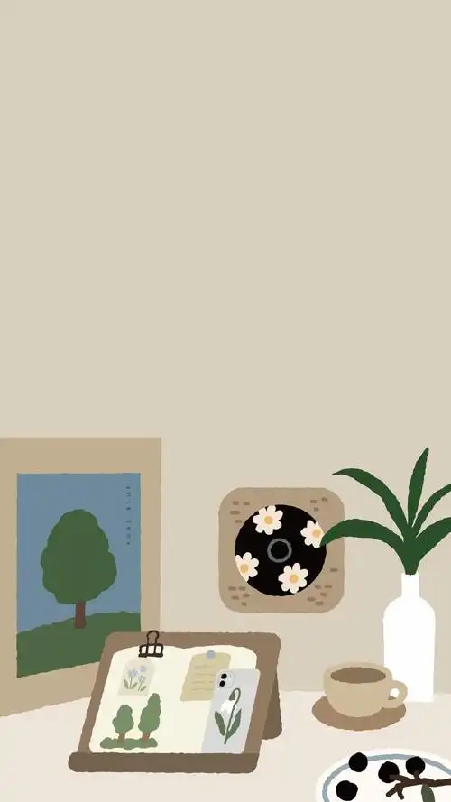 小清新森系治愈插画手机壁纸第一辑