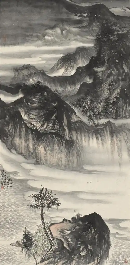 中国国家画院研究员李晓松山水画作品欣赏