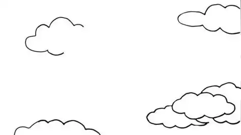 天空该怎么画简笔画