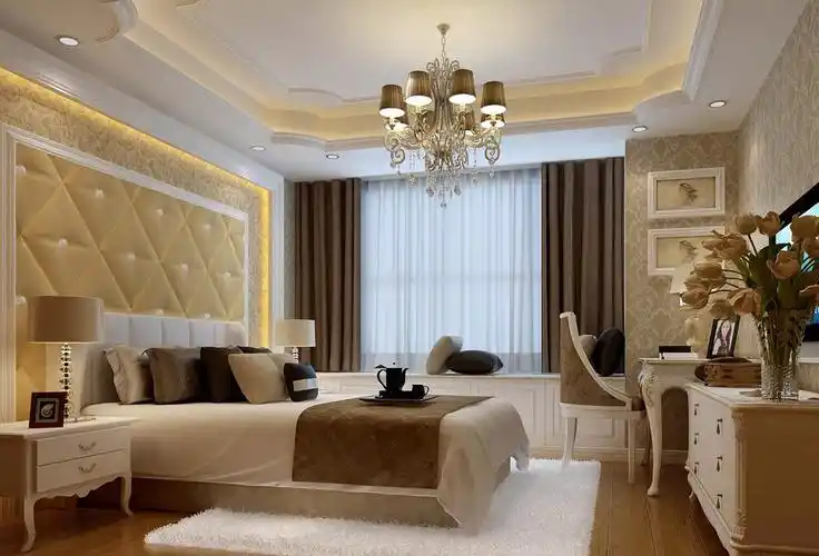 卧室欧式吊顶大户型装修