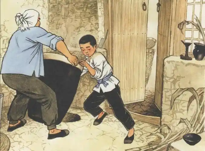 怀旧经典,著名连环画家高宝生的彩色连环画《小英雄雨来》高清版