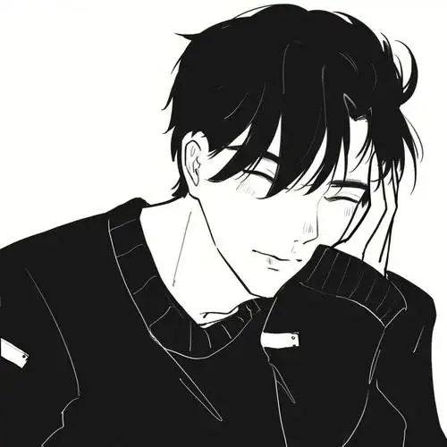 情侣头像动漫头像黑白