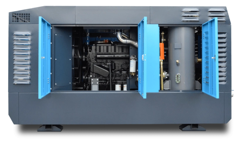 红五环新品两级压缩水井钻专用空压机