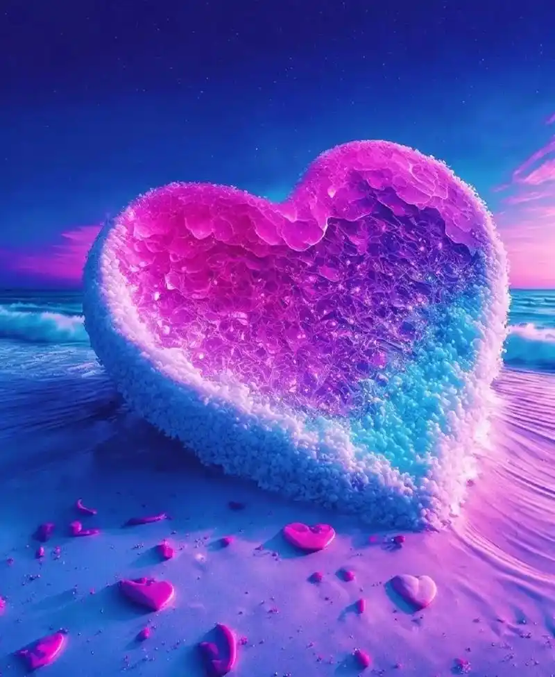 风景爱心壁纸.#"三生有幸遇见你,愿尽余生皆是你"" i w - 抖音