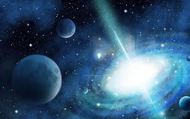 宇宙大爆炸插画手绘银河星系星空背景太空唯美宇宙星星唯美宇宙唯美