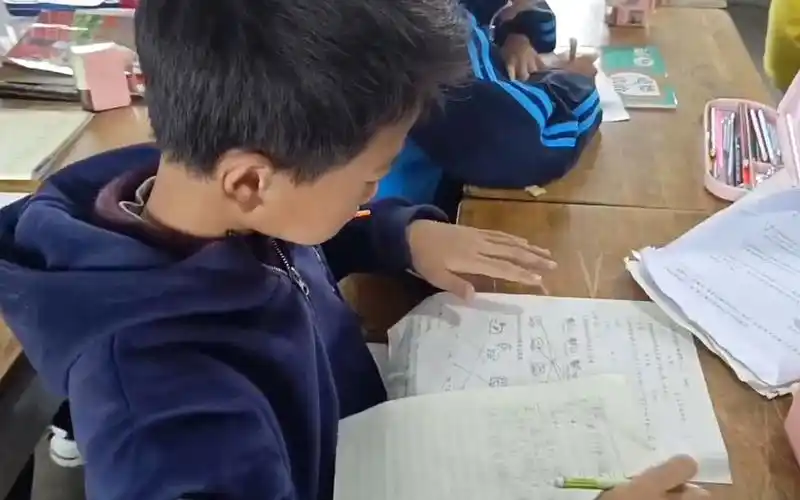 辅导小学生写作业