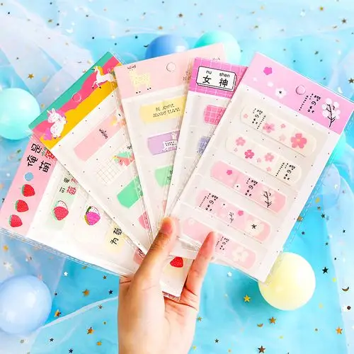 贴纸可爱元气少女创口装饰伤口卡通二次元创可贴贴纸