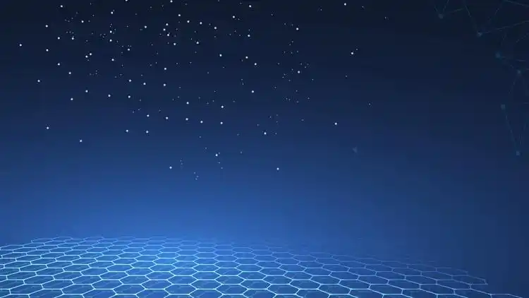 蓝色科技感的地球ppt背景图片