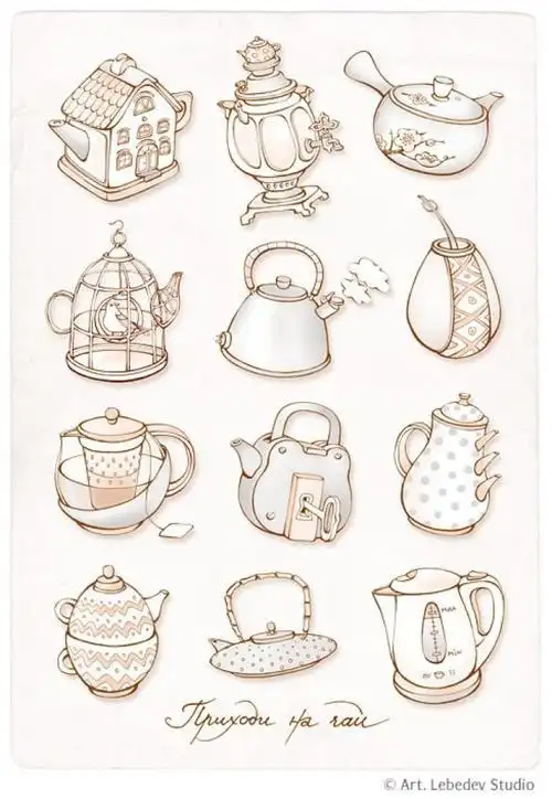 生活用品简笔画水彩