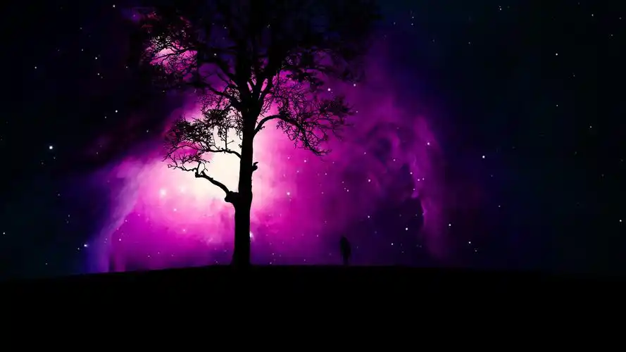 唯美星空意境桌面壁纸_浩瀚无垠的星空美景