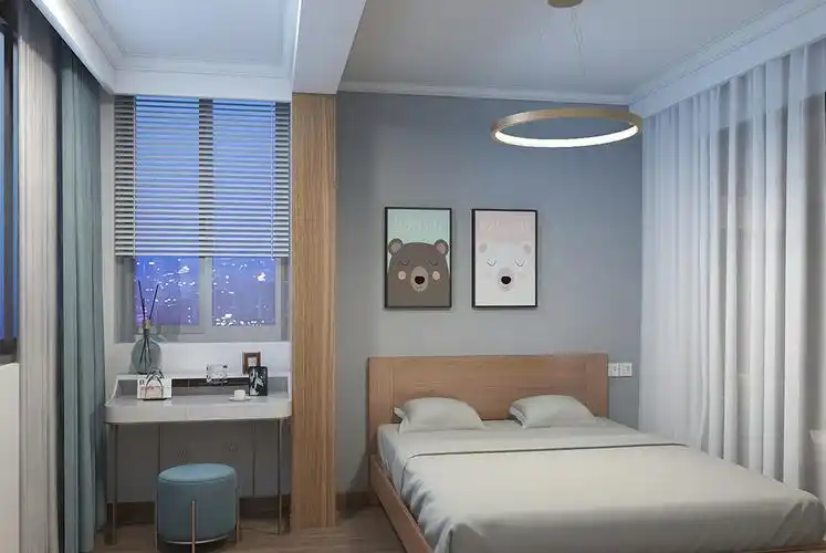 浦东芳佳苑40平欧式风格一房装修效果图