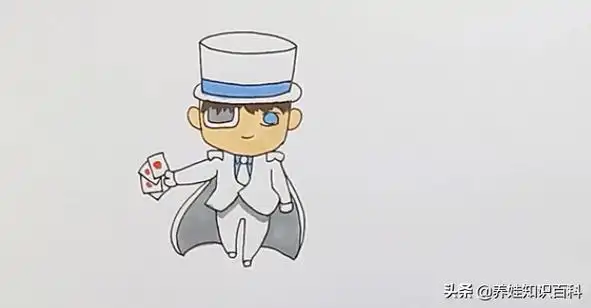 怪盗基德简笔画