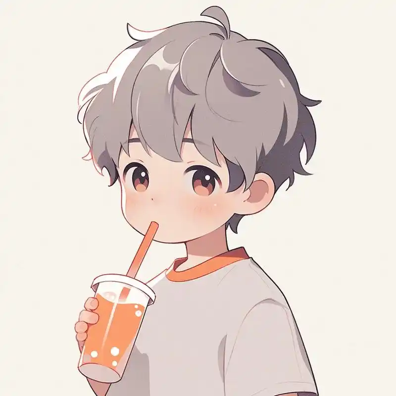 夏天怎能少了一杯冷饮,喝饮料的男生头像#男生头像 #治愈系头 - 抖音