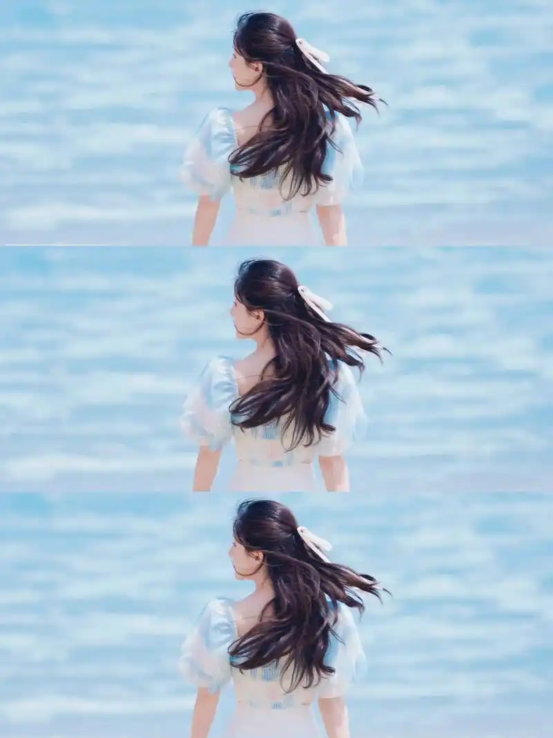 赵露思海边清爽氛围感壁纸请查收    这一组照片真的好美啊 太适合做