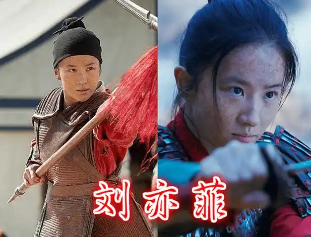 首先大家看到的就是刘亦菲所饰演的花木兰这个角色,虽然大家都知道花