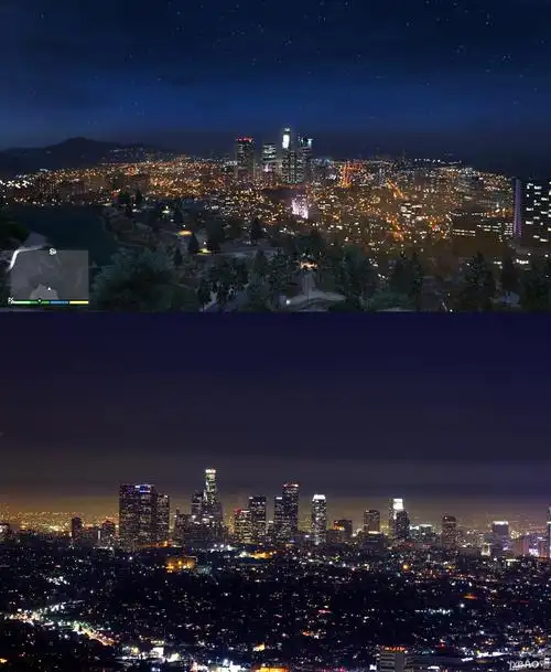 《gta5》洛圣都全面对比洛杉矶实景