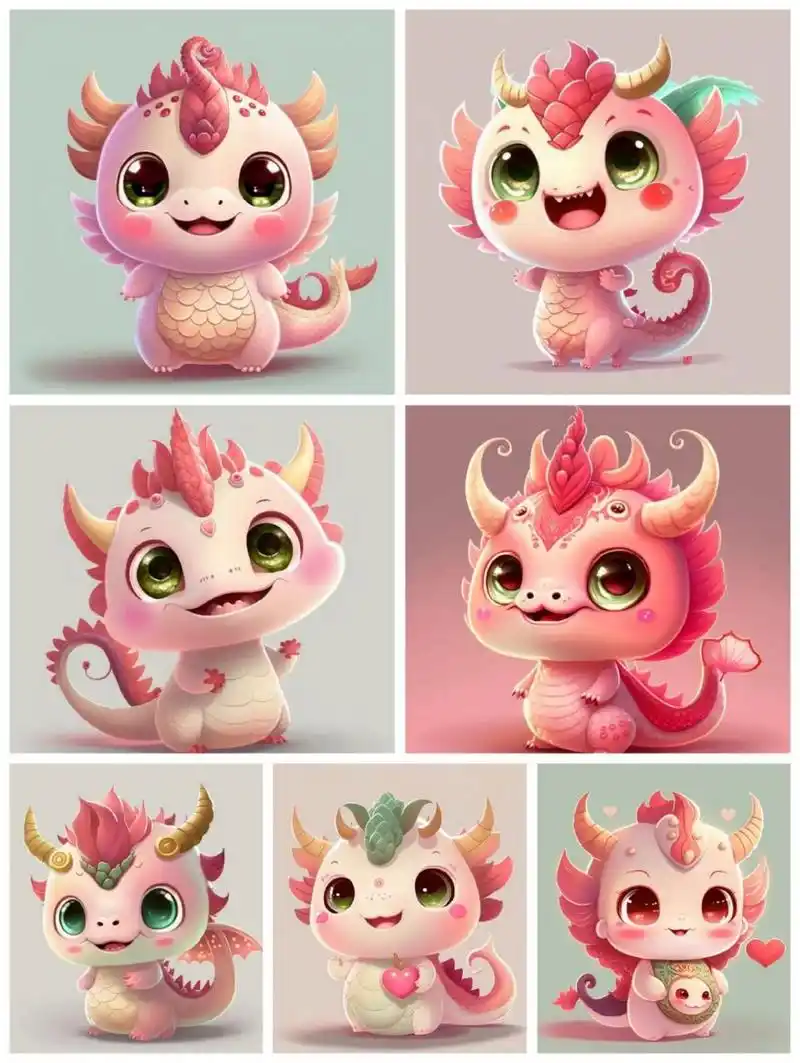 可爱龙宝宝         画