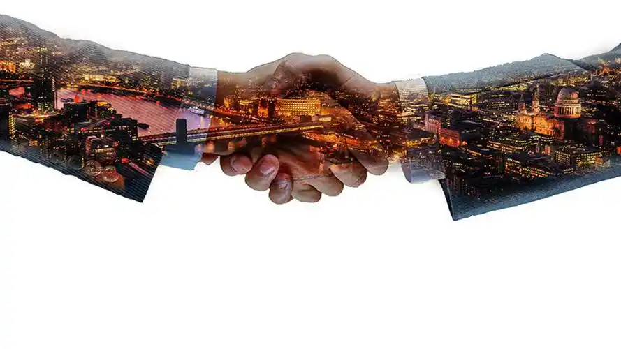 扁平化简洁蓝色商务ppt模板-享学ppt