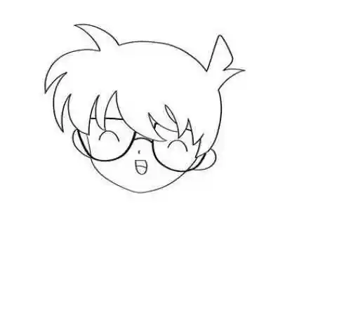 简单帅气柯南简笔画怎么画 动漫人物简笔画儿童步骤教程