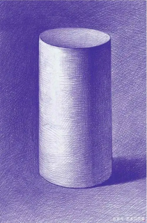 初学素描者请记住圆柱体的表现要点