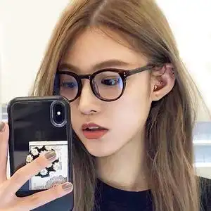 超高度近视眼镜框女小框可配度数高超薄厚边镜框宽边黑框gm眼镜框