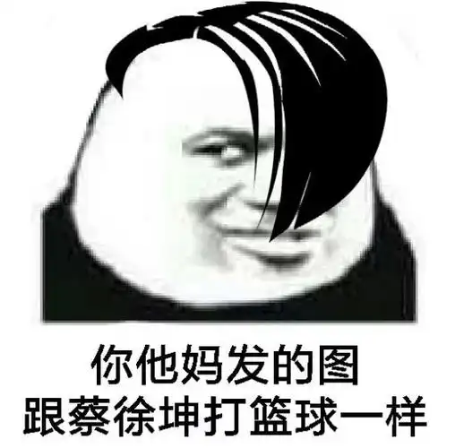 你他妈发的图跟蔡徐坤打篮球一样(熊猫头) - 发表情 - fabiaoqing.com