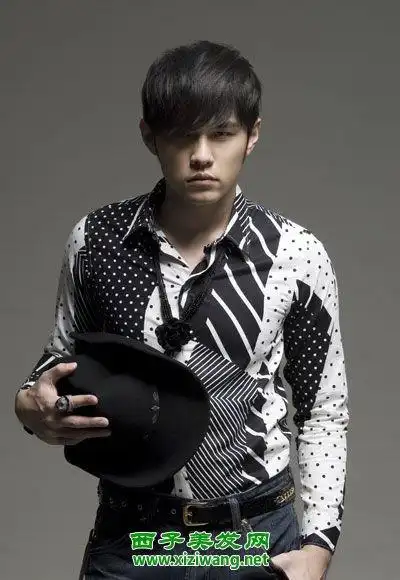 周杰伦时尚短发图片 周杰伦短发发型造型效果图(3)_明星发型_西子美发