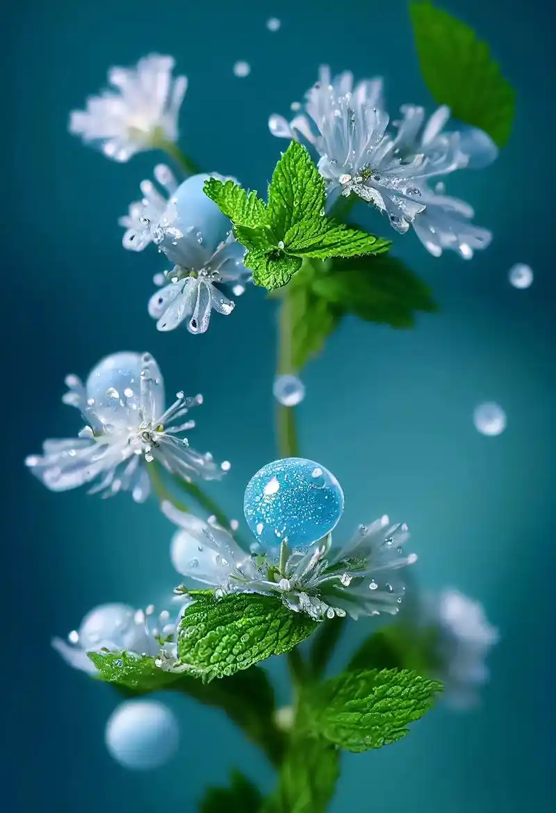 薄荷花.有一种花,叫薄荷花,它的花语是:永bu消逝的爱,薄荷 - 抖音