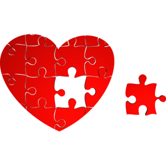 爱心拼图