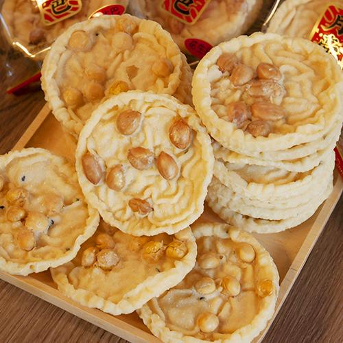 江西特产月亮巴豆饼巴子铁勺饼花生粑粑赣南小吃锅巴豆饼美食茶点