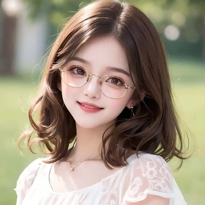 你们要的戴眼镜的女生头像来喽