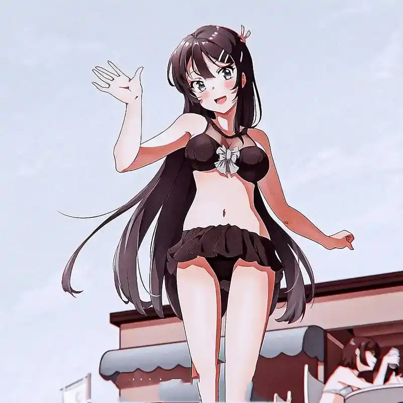 今天呢麻衣也是绝美的#动漫#樱岛麻衣 #泳装 #兔女郎  - 抖音