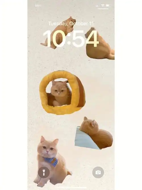 小猫咪拼图壁纸