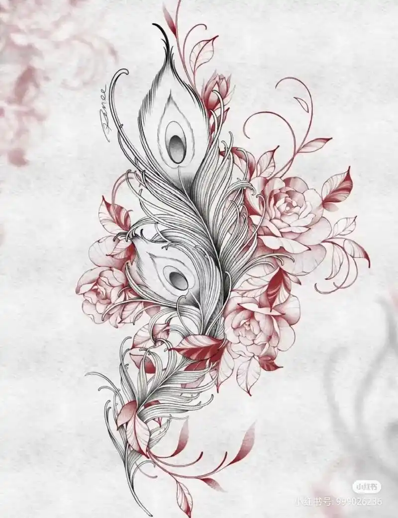 素花.#厦门纹身 #素花纹身手稿#纹身图案 #超皮秒洗纹身  - 抖音