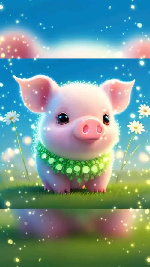 小萌猪,生肖可爱小猪!