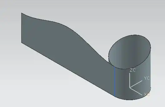 0里如何将斜切面展平得到那根曲线?