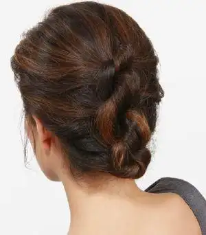 半长不短的头发怎么盘发 头发长短不齐的简单盘发步骤