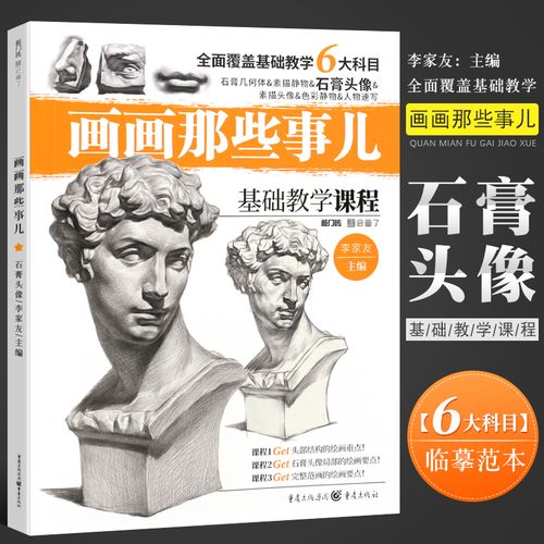 画画那些事儿 石膏头像 基础讲解结构五个素描石膏像临摹范本 敲门砖