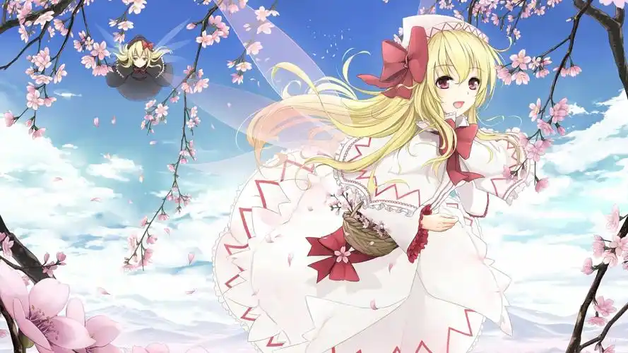 动漫,动漫女生,桃花,樱花仙子壁纸