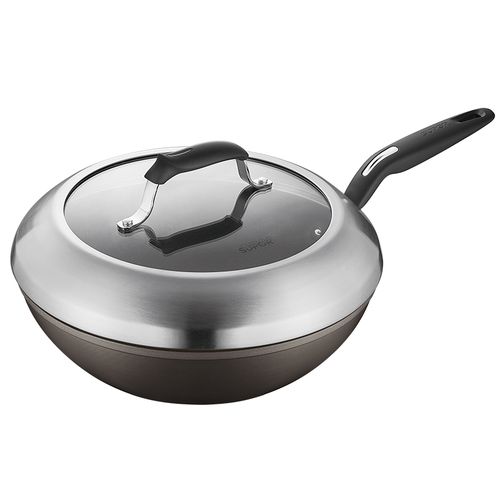 苏泊尔火红红点钛金金刚油烟炒锅ihpc30ha2炒锅