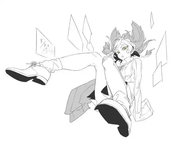 暮宙シュン张力性线稿素材动漫人物姿势线稿合集码住在家肝就完事啦