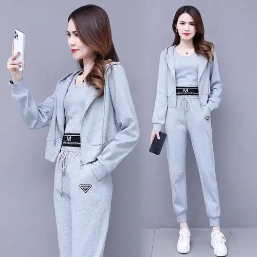 休闲套装女装春夏新款运动休闲套装女春夏韩版时尚减龄洋气气质装女单