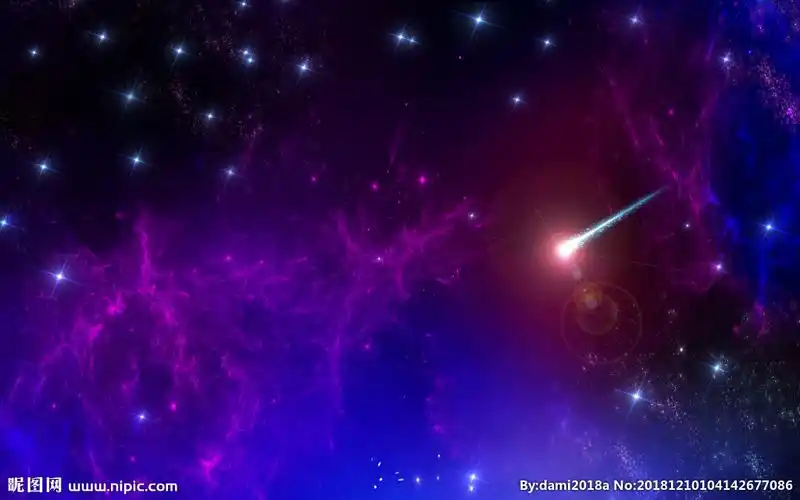 紫色星空图片