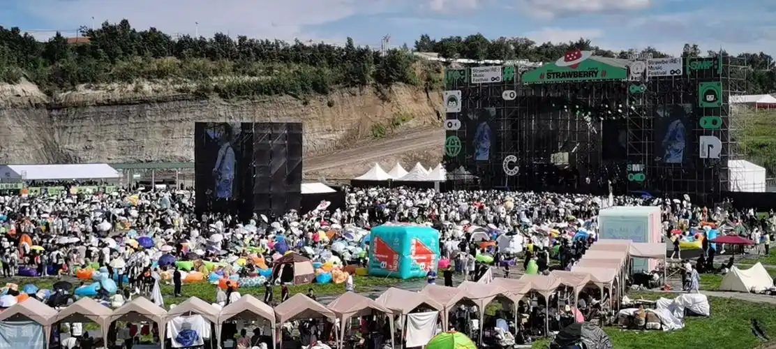 草莓音乐节现场(央广网发 阜新市委宣传部供图)