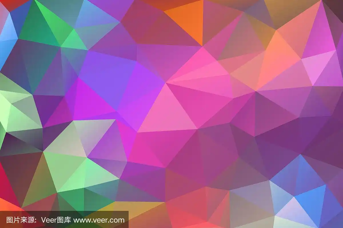 三角形,抽象,荧光色,背景,多色的