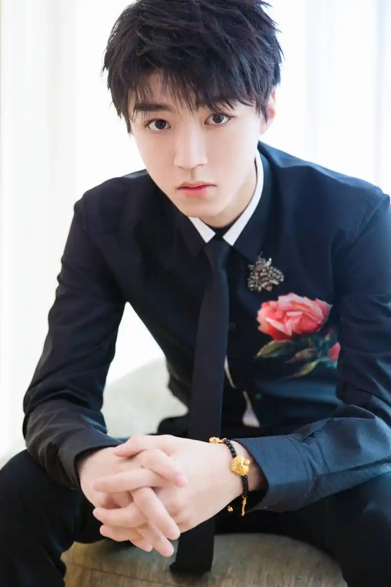 王俊凯品牌发布会高清~胸口绣玫瑰的总裁本裁!