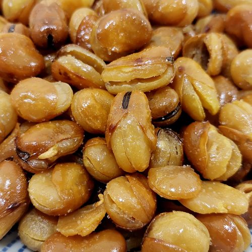 老味油炸蚕豆天津老虎散装1000g油酥开口兰花豆类制品