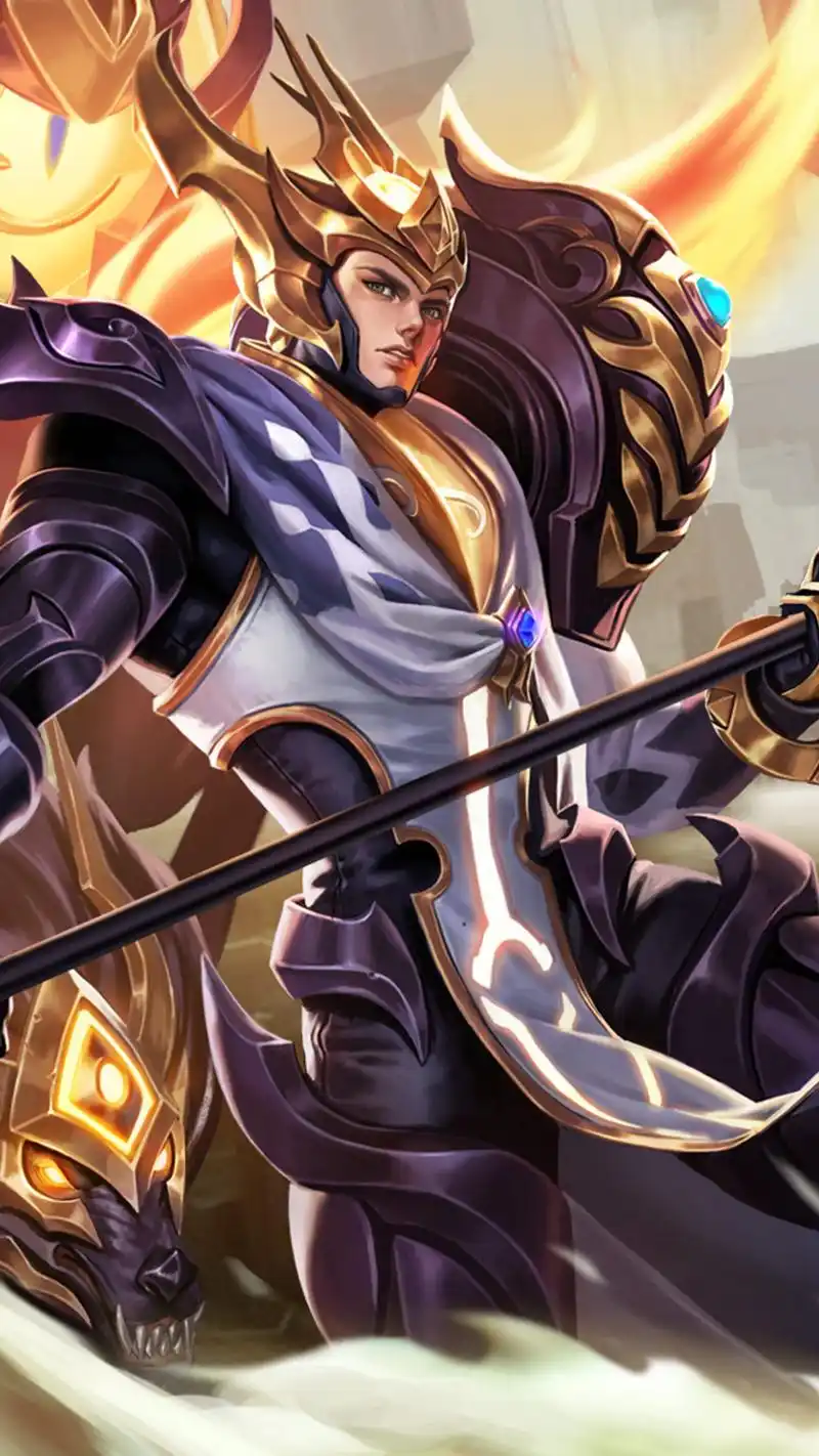 手机壁纸英雄原画一个字,帅,相信杨戬在正式服上线以后也会有很多玩家